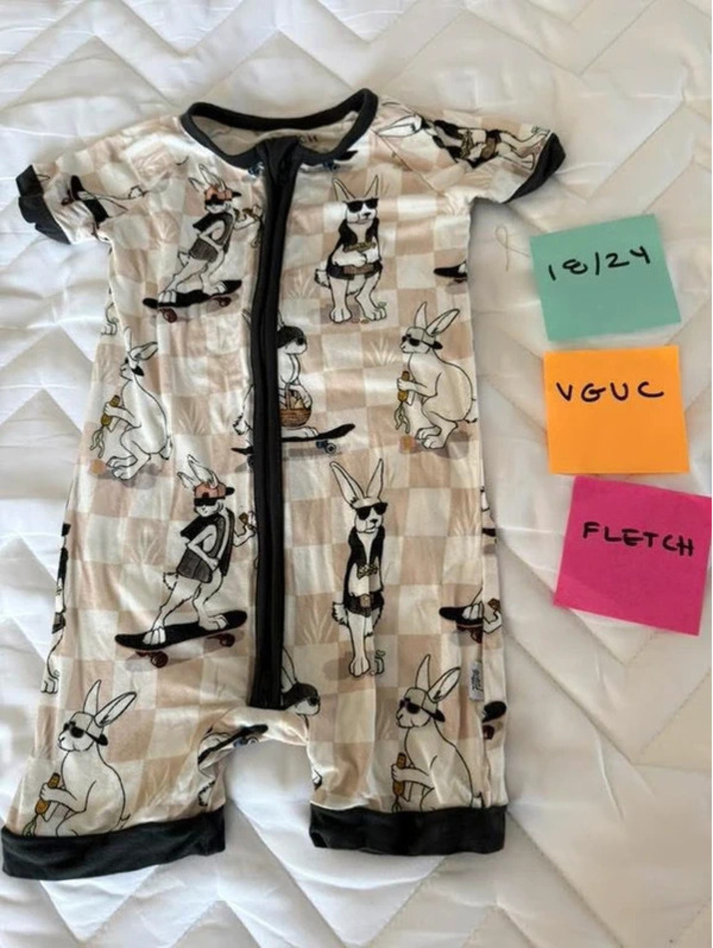 Fletch bad bunny bamboo shortie romper